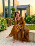 RICH LOOK SATIN SILK HAND MADE REAL MIRROR PEARL MOTI LACE WORK TOP PATIYALA WITH DUPATTA FESTIVE WEAR WHOLESALE PRICE ETHNIC GARMENT (21)