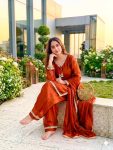 RICH LOOK SATIN SILK HAND MADE REAL MIRROR PEARL MOTI LACE WORK TOP PATIYALA WITH DUPATTA FESTIVE WEAR WHOLESALE PRICE ETHNIC GARMENT (31)