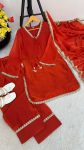 RICH LOOK SATIN SILK HAND MADE REAL MIRROR PEARL MOTI LACE WORK TOP PATIYALA WITH DUPATTA FESTIVE WEAR WHOLESALE PRICE ETHNIC GARMENT (31)