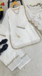 RICH LOOK SATIN SILK HAND MADE REAL MIRROR PEARL MOTI LACE WORK TOP PATIYALA WITH DUPATTA FESTIVE WEAR WHOLESALE PRICE ETHNIC GARMENT (4)