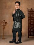 RICH LOOK SILK EMBROIDERY WORK KID’S ONLY KURTA FESTIVE WEAR WHOLESALE PRICE ETHNIC GARMENT (34)