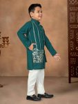RICH LOOK SILK EMBROIDERY WORK KID’S ONLY KURTA FESTIVE WEAR WHOLESALE PRICE ETHNIC GARMENT (36)