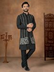 RICH LOOK SILK EMBROIDERY WORK MEN,S ONLY KURTA FESTIVE WEAR WHOLESALE PRICE ETHNIC GARMENT (29)