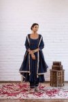 RICH LOOK VICHITRA SILK BEADS WORK GOWN BOTTOM WITH DUPATTA FESTIVE WEAR WHOLESALE PRICE ETHNIC GARMENT (2)