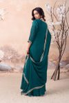 RICH LOOK VICHITRA SILK EMBROIDERY SEQUENCE COADING WORK TOP PALAZZO WITH DUPATTA FESTIVE WEAR WHOLESALE PRICE ETHNIC GARMENT (18)