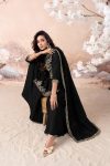 RICH LOOK VICHITRA SILK EMBROIDERY SEQUENCE COADING WORK TOP PALAZZO WITH DUPATTA FESTIVE WEAR WHOLESALE PRICE ETHNIC GARMENT (1)