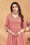 RICH LOOK VICHITRA SILK EMBROIDERY, SEQUENCE & CODING WORK TOP PALAZZO WITH DUPATTA FESTIVE WEAR WHOLESALE PRICE ETHNIC GARMENT (7)