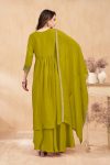 RICH LOOK VICHITRA SILK EMBROIDERY, SEQUENCE & CODING WORK TOP PALAZZO WITH DUPATTA FESTIVE WEAR WHOLESALE PRICE ETHNIC GARMENT (27)