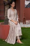 RICH LOOK VICHITRA SILK EMBROIDERY WORK TOP BOTTOM WITH DUPATTA FESTIVE WEAR WHOLESALE PRICE ETHNIC GARMENT (2)