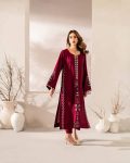 TRENDING CHANDERI COTTON EMBROIDERY SEQUENCE WORK TOP BOTTOM WITH DUPATTA FESTIVE WEAR WHOLESALE PRICE ETHNIC GARMENT (4)