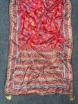 TRENDING CHINON DIGITAL PRINT WITH MIRROR HANDWORK SAREE WITH UNSTITCHED BLOUSE PARTY WEAR WHOLESALE PRICE ETHNIC GARMENT (2)