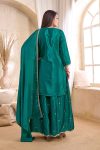 TRENDING CHINON EMBROIDERY, SEQUENCE & CODING WORK TOP PALAZZO WITH DUPATTA FESTIVE WEAR WHOLESALE PRICE ETHNIC GARMENT (8)