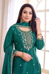 TRENDING CHINON EMBROIDERY, SEQUENCE & CODING WORK TOP PALAZZO WITH DUPATTA FESTIVE WEAR WHOLESALE PRICE ETHNIC GARMENT (8)