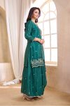 TRENDING CHINON EMBROIDERY, SEQUENCE & CODING WORK TOP PALAZZO WITH DUPATTA FESTIVE WEAR WHOLESALE PRICE ETHNIC GARMENT (8)