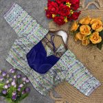 TRENDING CHINON SILK DIGITAL PRINTED WITH BEAUTIFUL MIRROR HANDWORK SAREE WITH STITCHED BLOUSE PARTY WEAR WHOLESALE PRICE ETHNIC GARMENT (8)