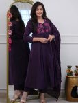TRENDING COTTON EMBROIDERY WORK TOP BOTTOM WITH DUPATTA FESTIVE WEAR WHOLESALE PRICE ETHNIC GARMENT (4)