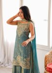 TRENDING FENDY SILK EMBROIDERY SEQUENCE DORI AND JARI WORK TOP PALAZZO WITH DUPATTA WEDDING WEAR WHOLESALE PRICE ETHNIC GARMENT (2)