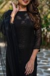 TRENDING GEORGETTE EMBROIDERY WORK TOP BOTTOM WITH DUPATTA FESTIVE WEAR WHOLESALE PRICE ETHNIC GARMENT (6)