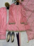 TRENDING GMY SILK READYMADE FANCY LACE WORK TOP PATIYALA WITH DUPATTA FESTIVE WEAR WHOLESALE PRICE ETHNIC GARMENT (2)