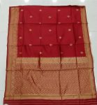 TRENDING LICHI SILK WEAVING WORK SAREE WITH UNSTITCHED BLOUSE FESTIVE WEAR WHOLESALE PRICE ETHNIC GARMENT (3)