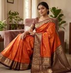 TRENDING LICHI SILK WEAVING WORK SAREE WITH UNSTITCHED BLOUSE FESTIVE WEAR WHOLESALE PRICE ETHNIC GARMENT (7)