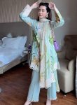 TRENDING MAGIC COTTON DIGITAL PRINT WORK TOP BOTTOM WITH DUPATTA SEA GREEN