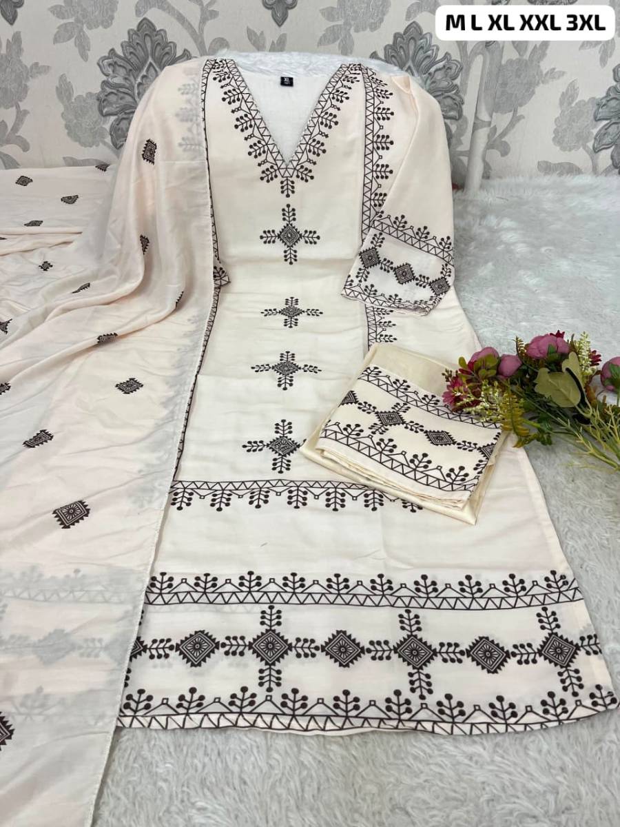 TRENDING MORGAN SILK DIGITAL PRINT WORK TOP BOTTOM WITH DUPATTA FESTIVE WEAR WHOLESALE PRICE ETHNIC GARMENT (6)
