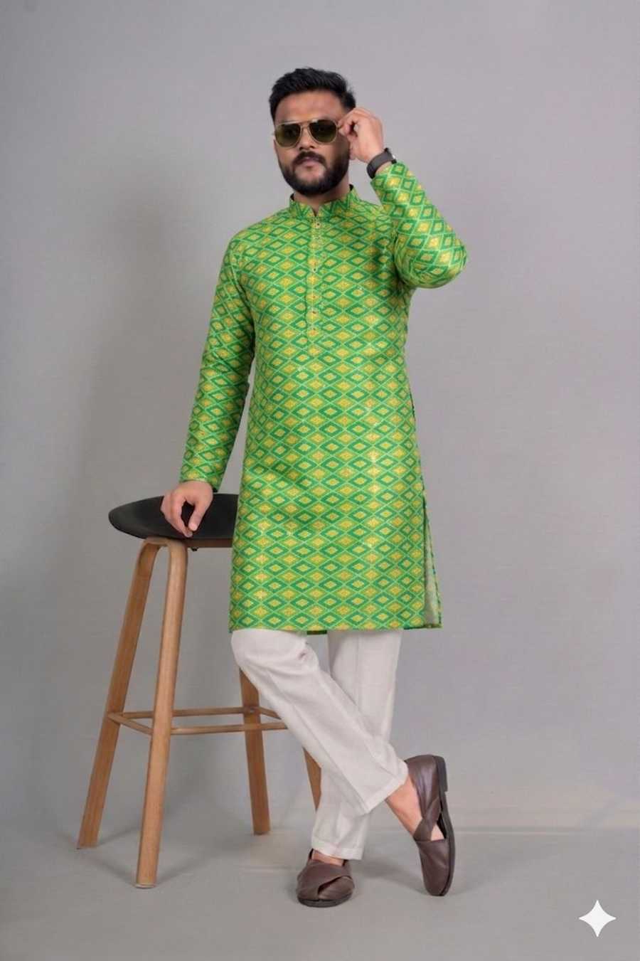 TRENDING RAYON DIGITAL WORK KURTA PAYJAMA FESTIVAL WEAR WHOLESALE PRICE ETHNIC GARMENT (4)