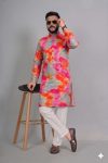 TRENDING RAYON DIGITAL WORK KURTA PAYJAMA MULTI