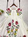 TRENDING RAYON EMBROIDERY WORK ONE PIECE DRESS PARTY WEAR WHOLESALE PRICE ETHNIC GARMENT (6)