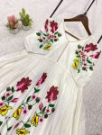 TRENDING RAYON EMBROIDERY WORK ONE PIECE DRESS PARTY WEAR WHOLESALE PRICE ETHNIC GARMENT (6)
