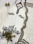 TRENDING RAYON REAL MIRROR WITH EMBROIDERY WORK TOP PALAZZO WITH DUPATTA FESTIVE WEAR WHOLESALE PRICE ETHNIC GARMENT (7)