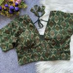 TRENDING REYON COTTON READY TO WEAR BLOUSE GREEN