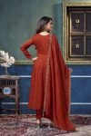 TRENDING VICHITRA SILK EMBROIDERY, SEQUENCE & CODING WORK ANARKALI BOTTOM WITH DUPATTA WEDDING WEAR WHOLESALE PRICE ETHNIC GARMENT (8)