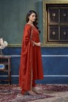 TRENDING VICHITRA SILK EMBROIDERY, SEQUENCE & CODING WORK ANARKALI BOTTOM WITH DUPATTA WEDDING WEAR WHOLESALE PRICE ETHNIC GARMENT (8)