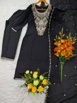 TRENDING VICHITRA SILK SEQUENCE CODING EMBROIDERY WORK TOP BOTTOM WITH DUPATTA FESTIVE WEAR WHOLESALE PRICE ETHNIC GARMENT (7)
