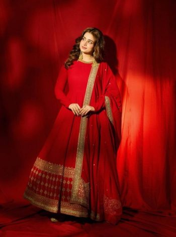 TRENDING VICHITRA SILK THREAD WITH SEQUENCE WORK GOWN BOTTOM WITH DUPATTA RED