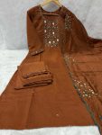 TRENDING VISCOSE MANGO SILK MULTI EMBROIDERY & REAL MIRROR WITH HAND WORK TOP BOTTOM WITH DUPATTA DAILY WEAR WHOLESALE PRICE ETHNIC GARMENT (12)