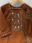 TRENDING VISCOSE MANGO SILK MULTI EMBROIDERY & REAL MIRROR WITH HAND WORK TOP BOTTOM WITH DUPATTA DAILY WEAR WHOLESALE PRICE ETHNIC GARMENT (12)