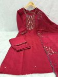 TRENDING VISCOSE MANGO SILK MULTI EMBROIDERY & REAL MIRROR WITH HAND WORK TOP BOTTOM WITH DUPATTA DAILY WEAR WHOLESALE PRICE ETHNIC GARMENT (3)