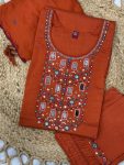 TRENDING VISCOSE MANGO SILK MULTI EMBROIDERY & REAL MIRROR WITH HAND WORK TOP BOTTOM WITH DUPATTA DAILY WEAR WHOLESALE PRICE ETHNIC GARMENT (6)