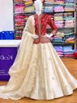 18MODERN SHIMMER EMBROIDERY THREAD & SEQUENCE WORK LEHENGA CHOLI WITH DUPATTA PARTY WEAR WHOLESALE PRICE ETHNIC GARMENT (11)