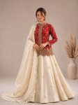 18MODERN SHIMMER EMBROIDERY THREAD & SEQUENCE WORK LEHENGA CHOLI WITH DUPATTA PARTY WEAR WHOLESALE PRICE ETHNIC GARMENT (11)