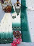 1FANCY DUAL TONE STAR GEORGETTE EMBROIDERY THREAD WORK TOP PALAZZO WITH DUPATTA FESTIVE WEAR WHOLESALE PRICE ETHNIC GARMENT (14)