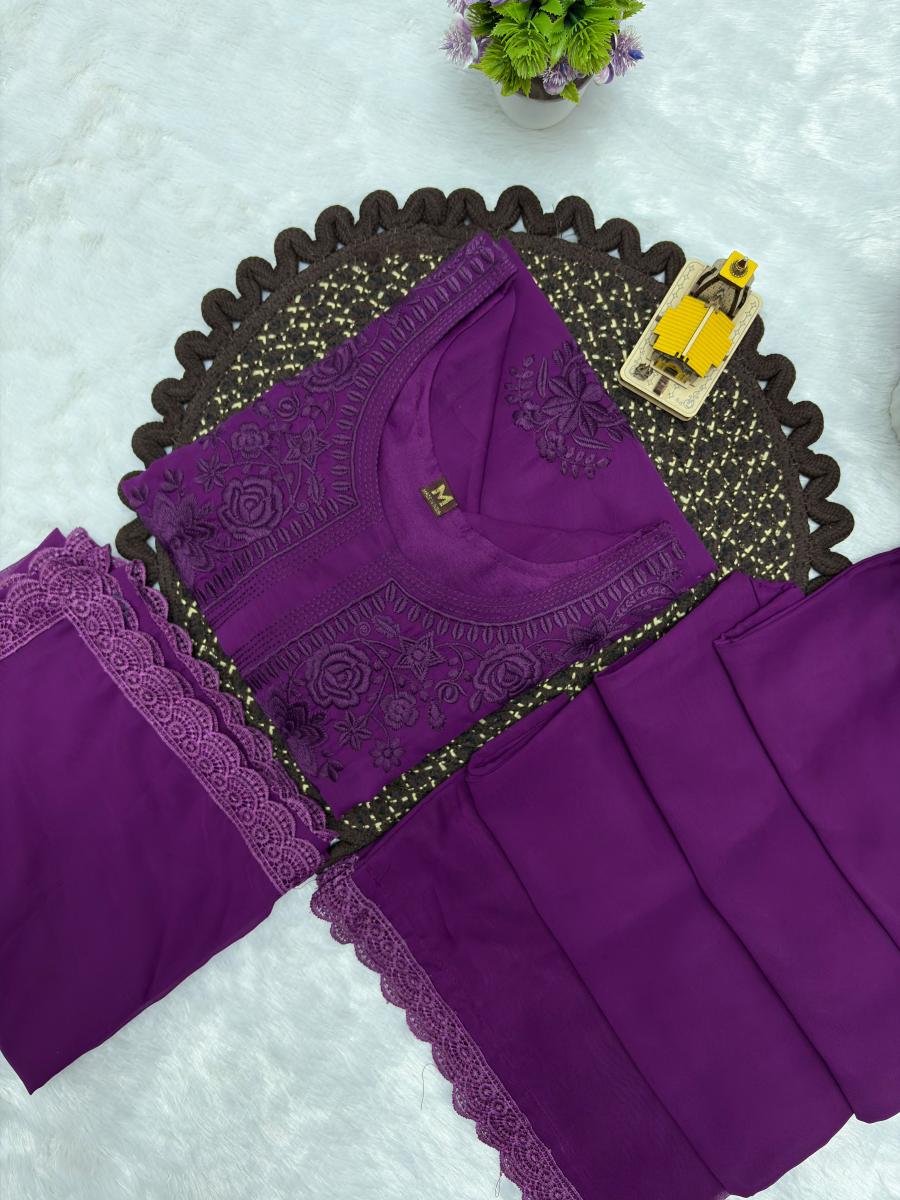 1RICH LOOK GEORGETTE EMBROIDERY WORK TOP PALAZZO WITH DUPATTA FESTIVE WEAR WHOLESALE PRICE ETHNIC GARMENT (14)