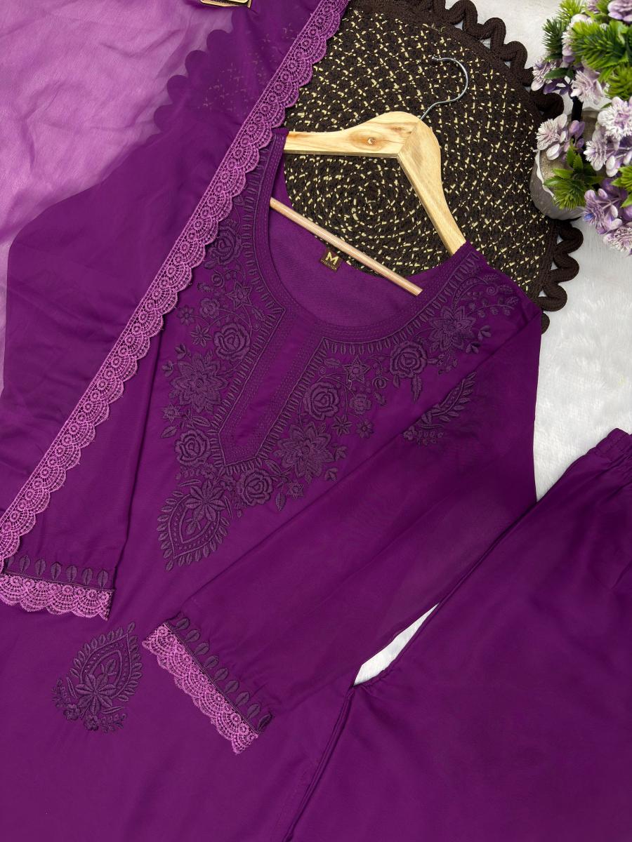 1RICH LOOK GEORGETTE EMBROIDERY WORK TOP PALAZZO WITH DUPATTA FESTIVE WEAR WHOLESALE PRICE ETHNIC GARMENT (19)