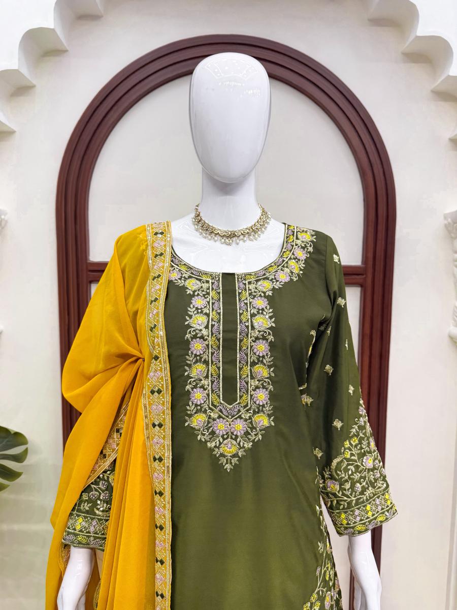 28MODERN NATURAL CREPE THREAD & SEQUENCE WORK TOP PALAZZO WITH DUPATTA FESTIVE WEAR WHOLESALE PRICE ETHNIC GARMENT (13)