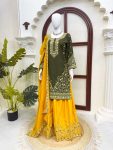 28MODERN NATURAL CREPE THREAD & SEQUENCE WORK TOP PALAZZO WITH DUPATTA FESTIVE WEAR WHOLESALE PRICE ETHNIC GARMENT (12)