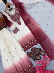 2FANCY DUAL TONE STAR GEORGETTE EMBROIDERY THREAD WORK TOP PALAZZO WITH DUPATTA FESTIVE WEAR WHOLESALE PRICE ETHNIC GARMENT (3)