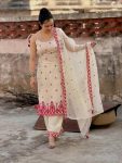 2RICH LOOK MASKA COTTON SILK FANCY BORDER WITH MULTI NEEDLE, SEQUENCE, EMBROIDERY WORK TOP BOTTOM WITH DUPATTA FESTIVE WEAR WHOLESALE PRICE ETHNIC GARMENT (26)